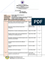 Cpar - Budget of Work