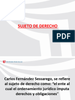 Sujetos de Derecho