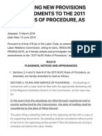 Introducing New Provisions and Amendments To The 2011 NLRC Rules of Procedure, As Amended