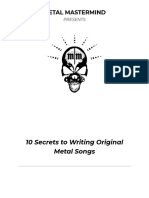 10 Secrets To Writing Original Metal Songs Metal Mastermind