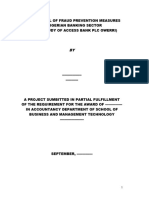 An Appraisal of Fraud Prevention Measures in Nigerian Banking Sector