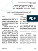 Recognizable Birth Defects Among Neonatal Admissions at A Tertiary Hospital in South Western Uganda: Prevalence, Patterns and Associated Factors