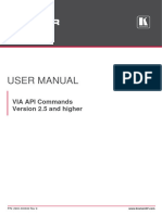 Kramer Via Api Commands 2 5 and Higher Um 9