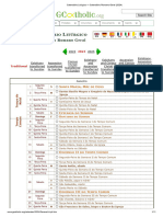 Calendário Litúrgico - Calendário Romano Geral (2024)