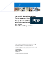 Jacketse: An Offshore Wind Turbine Jacket Sizing Tool: Theory Manual and Sample Usage With Preliminary Validation