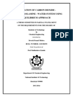 Simulation of Carbon Dioxide - Monoethanolamine - Water System Using Equilibrium Approach