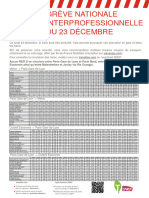 Grève Nationale Interprofessionnelle Du 23 Décembre