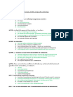 Exemples de QCM Corrigées de Bactériologie