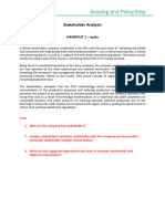 E 1.2 Stakeholder Analysis