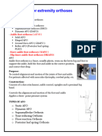 Lower Limb Orthosis