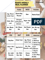 Weekly Meal Plan - Noor