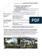 DCP 4214 Green BLDG Strategies Syllabus Fall 2023