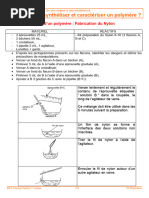 TP Comment Synthétiser Et Caractériser Un Polymère