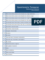 Questionário Dos Temperamentos Adulto