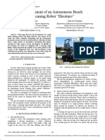 Development of An Autonomous Beach Cleaning Robot Hirottaro