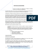 Derecho de Las Obligaciones - Efectos y Extinción