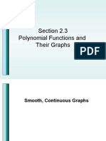 Section 2.3 Polynomial Functions and Their Graphs