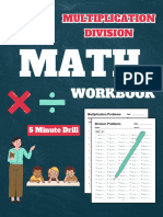 Multiplication and Division Workbook Grade 3 - 5 Minute Drill