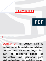 El Domicilio y La Capacidad