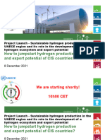 UNECE Hydrogen Project Launch