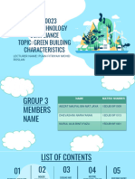 Green Building Characteristics (Group 3)