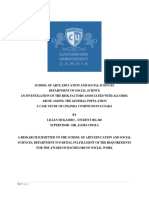 An Investigation of The Risk Factors Associated With Alcohol Abuse Among The General Population