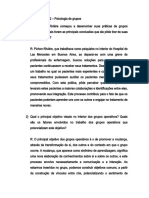 Estudo Dirigido para N2 Psiggrupo