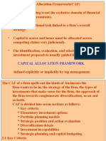 P. A. Capital Allocation Framework