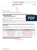 Correction Verbe 6ème Contrôle Avec Le Corrigé