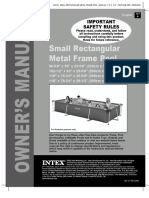 Small Rectangular Metal Frame Pool: Important Safety Rules