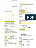 Organic Chemistry Mock Exam (ANSWER KEY)