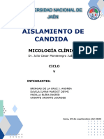 Aislamiento de Candida Albicans