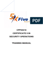 CPP20218 Student Training Manual July21