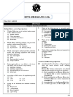 Reproductive Health - Practice Sheet - VIJETA SERIES CLASS-12TH