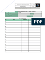 HSE-F-NEOM-019 - OSH Tool Box Attendance Record Form