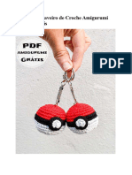 Pokemon Chaveiro de Croche Amigurumi Receita Gratis