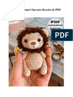 Leao Amigurumi Chaveiro Receita de PDF Gratis