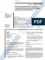 NBR 12776 - Valvula Automatica para Recipiente Transportavel de Aco para 2 KG de Gas Liquefeito de Petroleo (GLP)