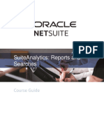 SuiteAnalytics Reports and Searches - Student Guide