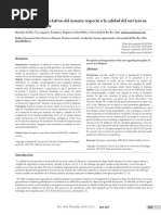 Percepciones y Expectativas Del Usuario Respecto A La Calidad Del Servicio en Un Hospital de Chile