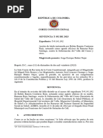 República de Colombia: Cfr. Corte Constitucional, Sentencia T-404 de 2021