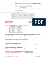 Worksheet - Bonding 2021 Answers Chemistry