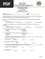 Pre Calculus TQ 1st Q Examination With Answer Key