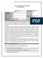 Course Outline - Managerial Economics