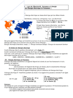 Bilan Energie Électrique + Exos D'application