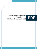 Programación 1º Bachillerato Filosofía 23-24