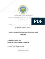 Tesis Derecho Penal de Acto en El Ecuador