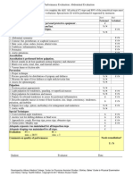 Abdominal Exam Skill Sheet