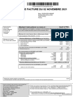 Votre Facture Du 02 Novembre 2021: Montant Total Prélevé Ce Mois-Ci: 18,67 TTC