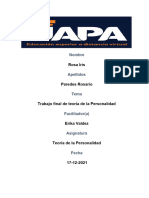 Tabajo Final de Teoria de La Personalidad